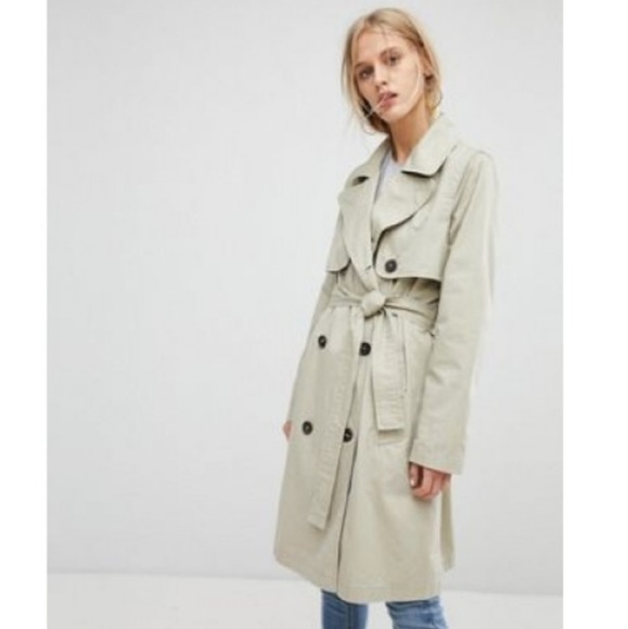 LAST ONE❗CURRENT AIR Anthro Updated Trench Coat - Picture 3 of 8